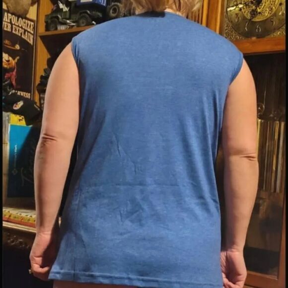 Women's American Flag Print Tank Top - Picture 8 of 8